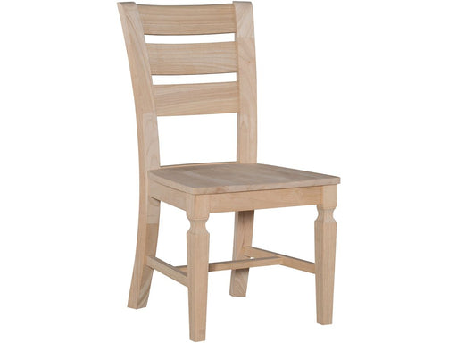 John Thomas Unfinished Vista Ladderback Side Chair image