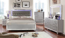 Brachium Queen Bedroom Set Silver - Dinettes Plus Furniture