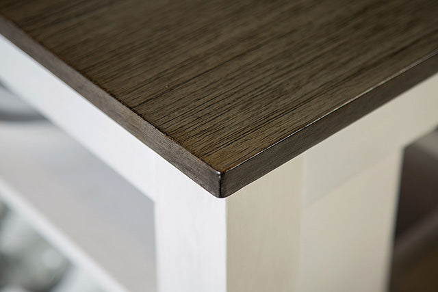 Lescles 3 Pc Counter Ht Set (1 Table + 2 Chairs) - Dinettes Plus Furniture