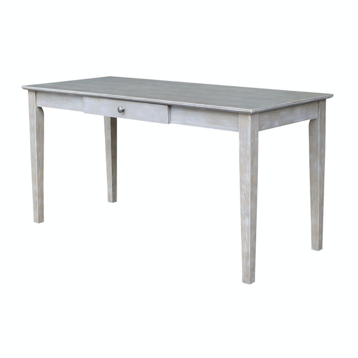 John Thomas Home Accents Writing Table w/ Drawer in Taupe Gray image