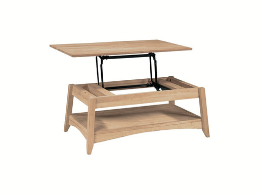 John Thomas Unfinished Bombay Lift-top Coffee Table image