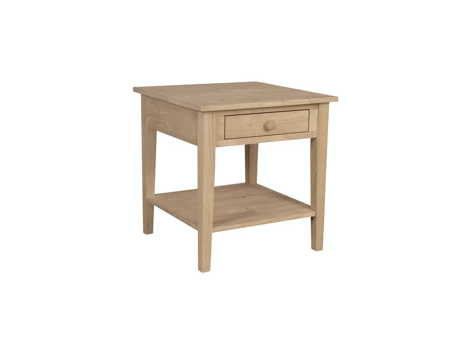 John Thomas Unfinished Spencer End Table image