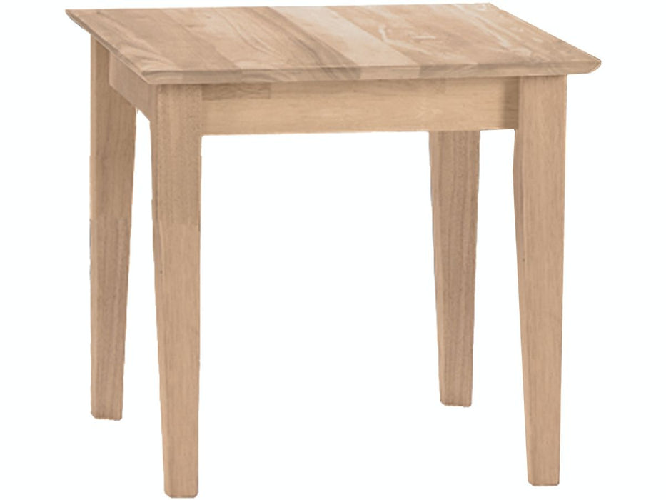 John Thomas Unfinished Shaker End Table image
