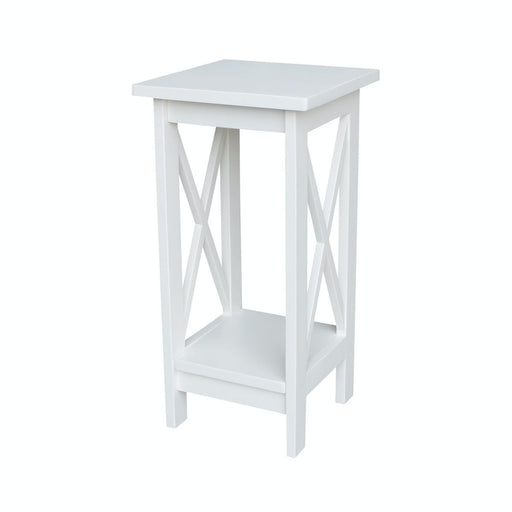 John Thomas Home Accents 24'' X Side Plant Stand in White image
