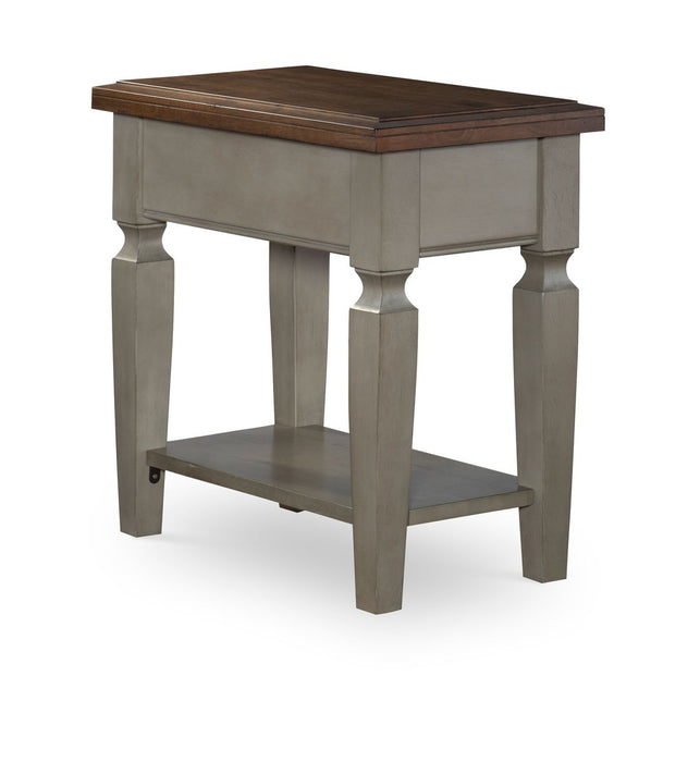 John Thomas Vista Side Table in Hickory & Stone image
