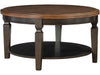 John Thomas Vista Round Coffee Table in Hickory & Coal image