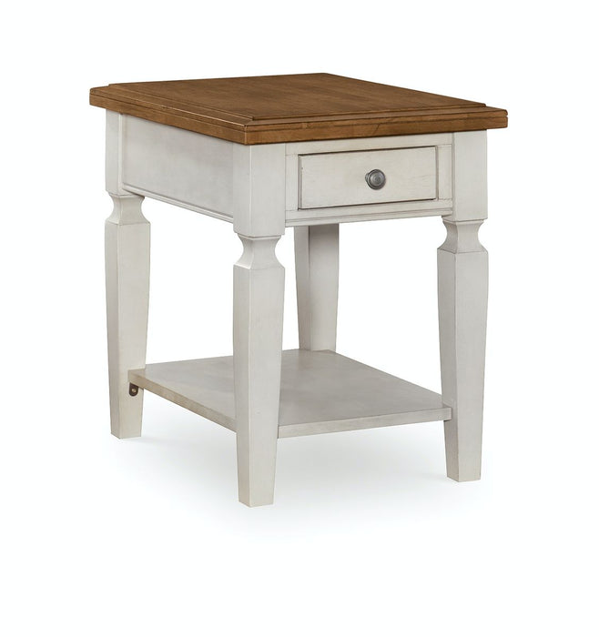 John Thomas Vista End Table in Hickory & Shell image