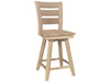 John Thomas Unfinished Tuscany 24'' Swivel Counter Stool image