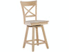 John Thomas Unfinished 24 Inch Charlotte Swivel Stool image