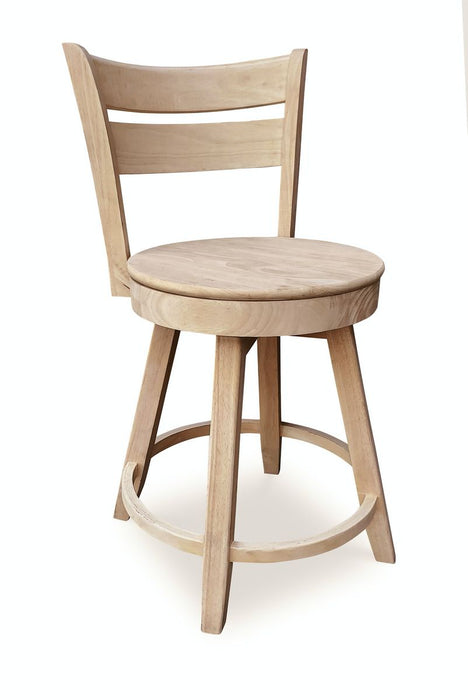 John Thomas Unfinished 24'' Sara Swivel Stool image
