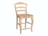 John Thomas Unfinished 24'' Versailles Ladderback Stool image