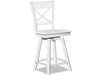 John Thomas Dining Essentials 24'' Charolette Swivel Stool in Pure White image