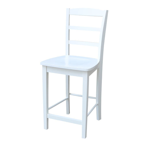 John Thomas Dining Essentials Madrid Stool in Pure White image