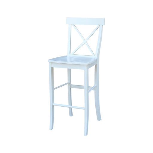 John Thomas Dining Essentials X-Back Stool in White image