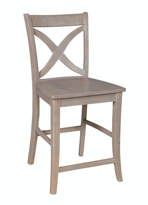 John Thomas Cosmopolitan Salerno Stool in Taupe Gray image