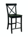 John Thomas Dining Essentials X-Back Stool in Black image
