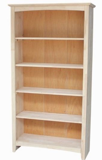 John Thomas Unfinished Shaker Bookcase image