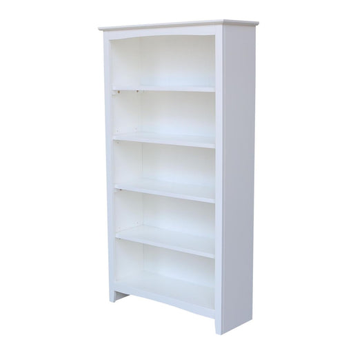 John Thomas Home Accents 60'' Shaker Bookcase Pure White image