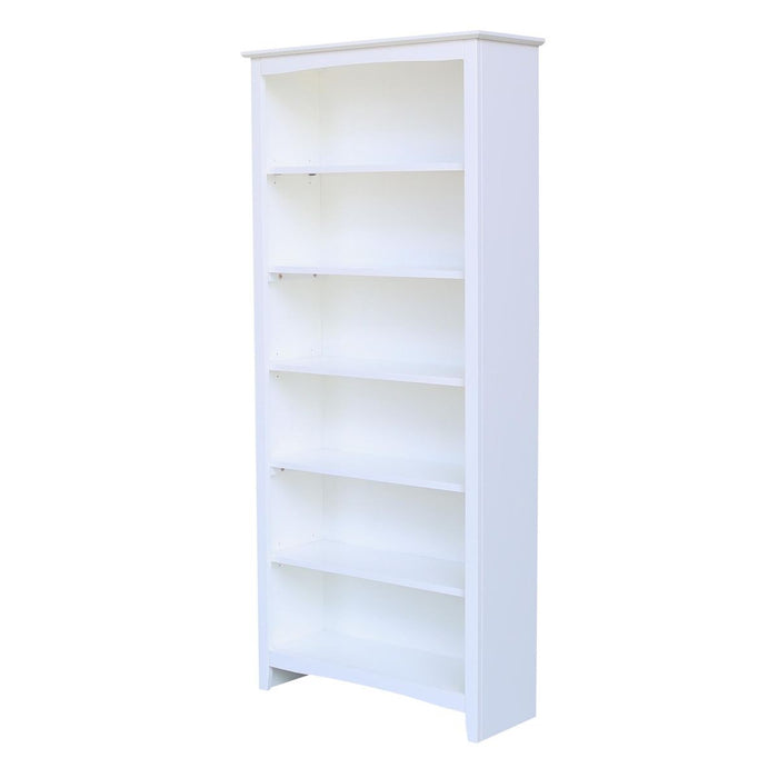 John Thomas Home Accents 72'' Shaker Bookcase Pure White image