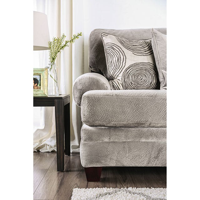 Bonaventura Gray/Pattern Love Seat