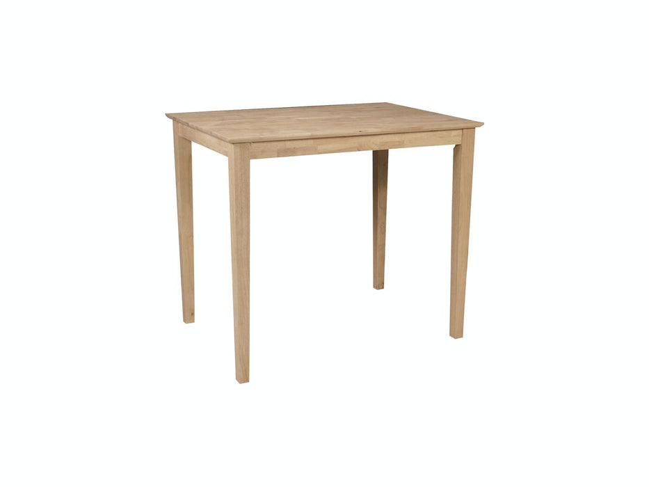 John Thomas Unfinished Rectangle Table (top only) / Shaker Legs image