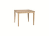 John Thomas Unfinished Square Table (top only) / Shaker Leg image