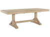 John Thomas Unfinished Canyon Butterfly Leaf Trestle Table w/ Trestle Base image