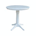 John Thomas Dining Essentials 36'' Pedestal Table in Pure White image
