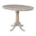 John Thomas Dining Essentials Round Extension Table in Taupe Gray;T09-30B;T09-6B image