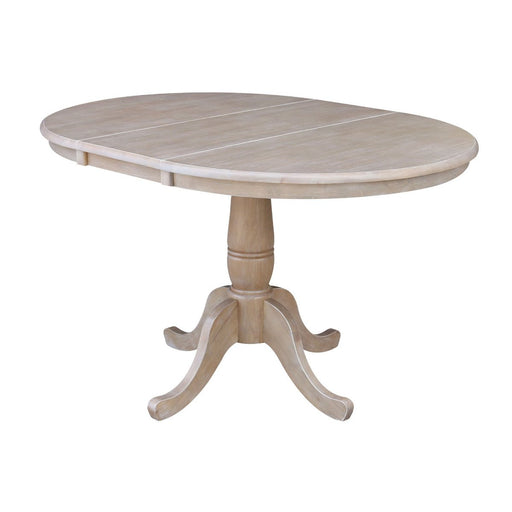 John Thomas Dining Essentials Round Extension Table in Taupe Gray;T09-30B image
