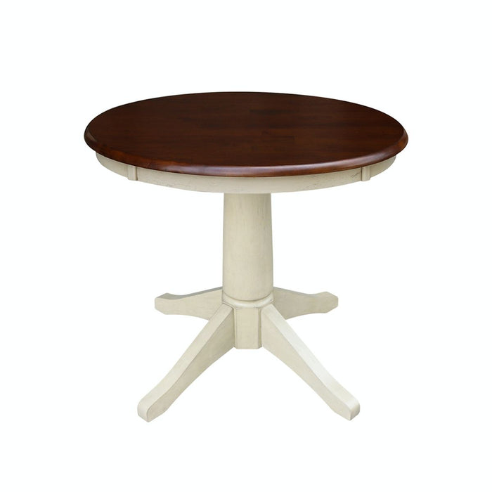 John Thomas Dining Essentials 30'' Pedestal Espresso/Almond image