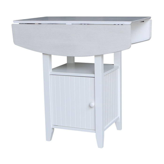 John Thomas Dining Essentials Dropleaf Bistro Table 36x20x38'' 36''H