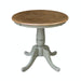 John Thomas Dining Essentials 30'' Pedestal Table in Hickory/Stone image