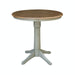 John Thomas Dining Essentials 36'' Pedestal Table in Hickory / Stone image