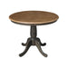 John Thomas Dining Essentials 36'' Pedestal Table in Hickory / Coal image