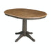 John Thomas Dining Essentials Round Extension Table in Hickory/Coal image