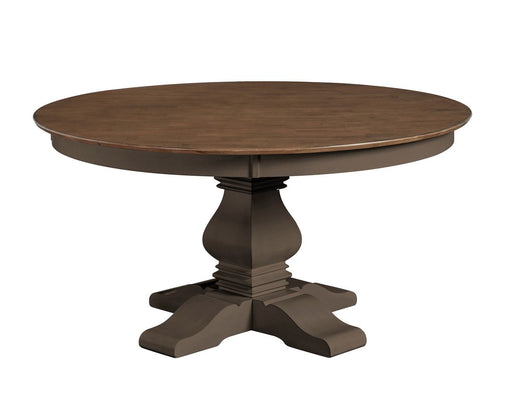 John Thomas Vista 60'' Solid Round Table Top with 30'' Banks Pedestal Base image