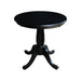 John Thomas Dining Essentials 30'' Pedestal Table in Black image