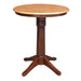 John Thomas Dining Essentials 30'' Pedestal Table in Cinnamon / Espresso image