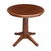 John Thomas Dining Essentials 30'' Pedestal Table in Espresso image