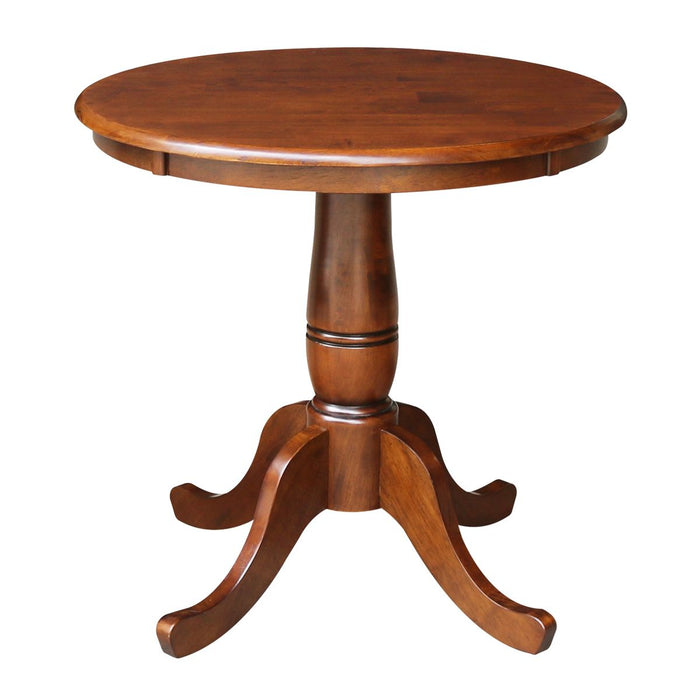 John Thomas Dining Essentials 30'' Pedestal Table in Espresso image