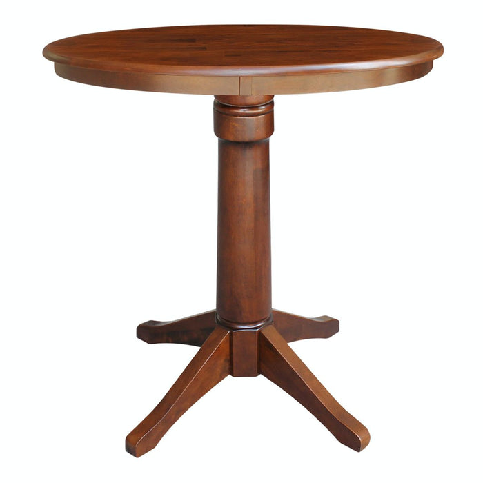 John Thomas Dining Essentials 36'' Pedestal Table in Espresso image