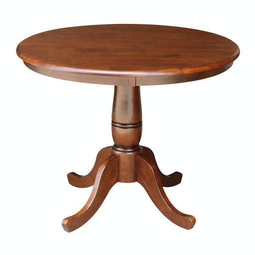 John Thomas Dining Essentials 36'' Pedestal Table in Espresso image