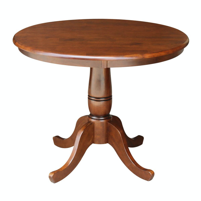 John Thomas Dining Essentials 36'' Pedestal Table in Espresso image