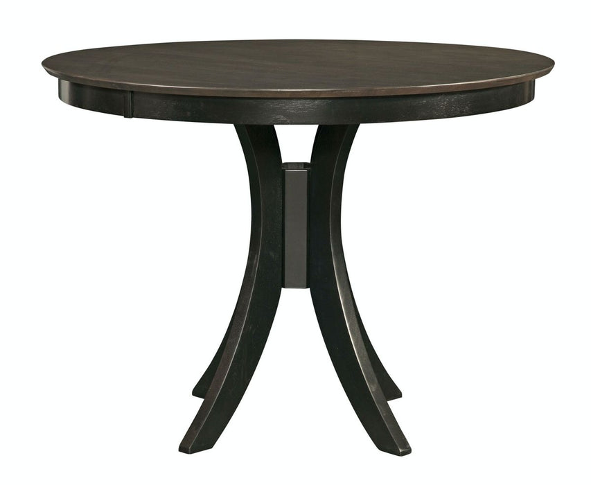 John Thomas Cosmopolitan 36'' H Siena Pedestal Table in Coal & Black image
