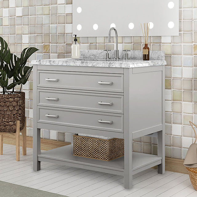 Reston Vanity with Top/ Sink - Dinettes Plus Furniture