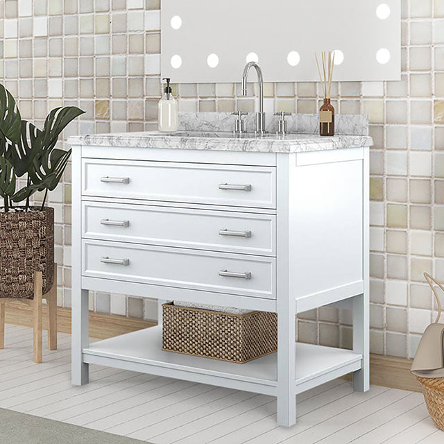 Reston Vanity with Top/ Sink - Dinettes Plus Furniture